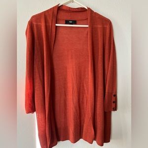MOSSIMO orange fall cardigan Sz large